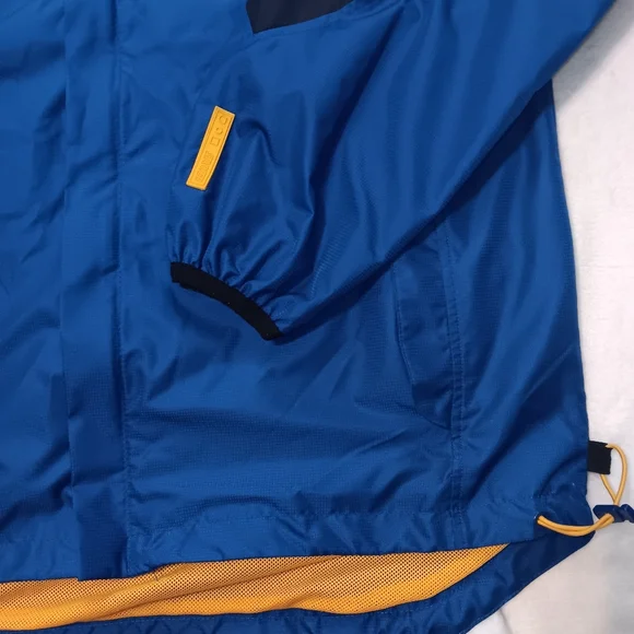 Starter Vented‎ Windbreaker Rain Jacket Mens Medium Blue Full Zip Polyester